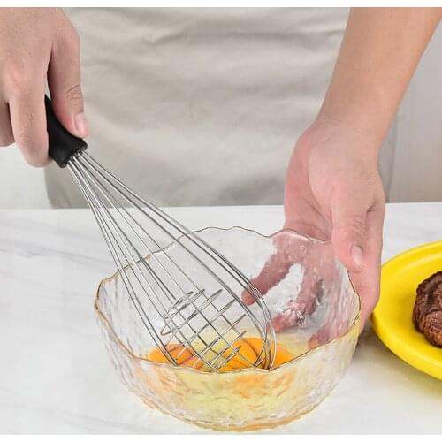 Justdolife Egg Whisk Stainless Steel Multifunctional Wire Whisk Balloon Whisk Kitchen Tool Cream Milk Egg Beater Mixer Tools