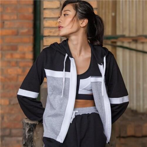 Chu Yoga Cotton poly training Set Sports Top and Sports Pant for Women Yoga sets Running Jacket sets New