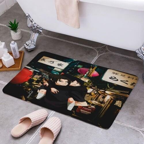 Itachi Sasuke 3D Print Doormats Rectangle Non-Slip DoorMat Bedroom Kitchen Entrance Print Door rugs Dropshipping