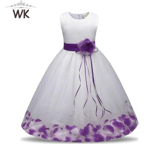 Summer Girl Dress For Girl Birthday Dresses Kids Party clothes petal Princes dress Kids Clothing Wedding Ball Gown Parade
