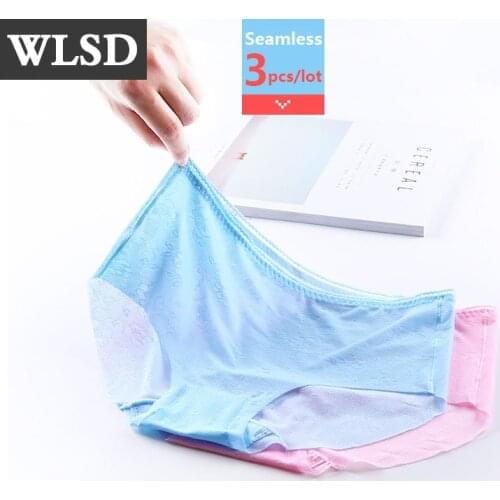 3PCS/lot Summer Seamless Panties Women Underwear Sexy Transparent Briefs Hollow Out Panties Invisible Nylon Women Lingerie