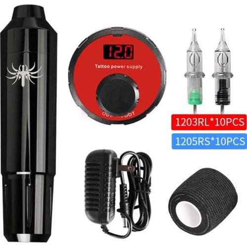 Tattoo machine kit Permanent Makeup Set Tattoo Rotary Pen LCD Power Supply for Tattoo Artist