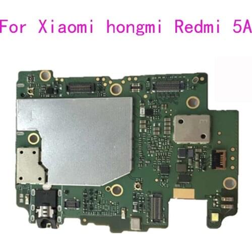 Global Firmware Original Mainboard For Xiaomi Hongmi Redmi 5A 16GB Motherboard Chips Circuit Flex Cable Support Multi Language