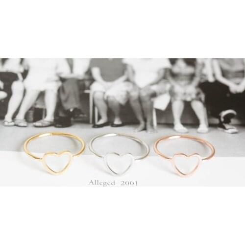 Fashion Color Rings Brand Love Heart Deisgner Finger Rings color