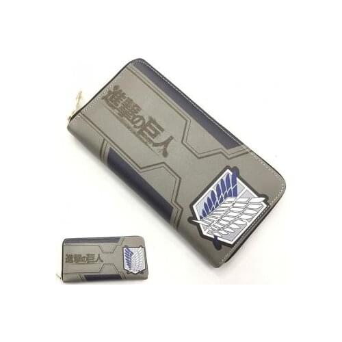 IVYYE Attack on Titan A254285 Fashion Anime Long Wallet Money Bag Wallets Coin Casual Purses Card Unisex Gift