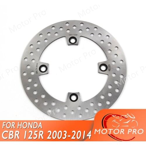 Motorcycle Rear Brake Disc FOR HONDA CBR 125R CBR125R CBR 125 R 2003-2014 XL 125 V VARADERO 2001 2002-2011brake disk brake Rotor