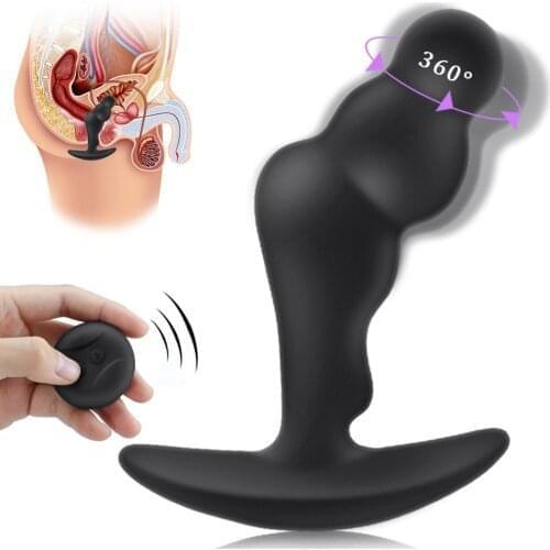 Male Prostate Massager Anal Plug Vibrator Remote Control Vibrating Butt Plug Adult Sex Toys for Men Gay Adult Masturbators