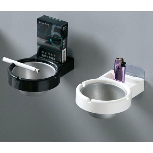 1PC European Fashion Stainless Steel Ashtray Creative Personality Wall Hanging Ashtray For Ash Storage