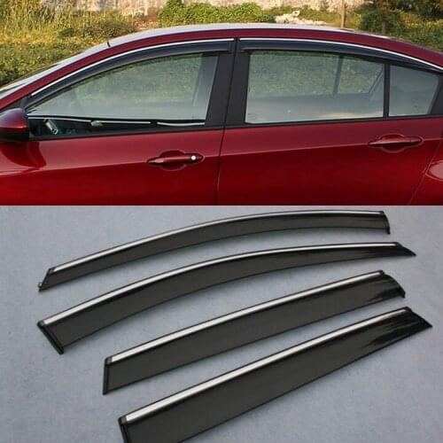 Plastic Exterior Visor Vent Shades Window Sun Rain Guard Deflector For Chevy cruze 2017 2018