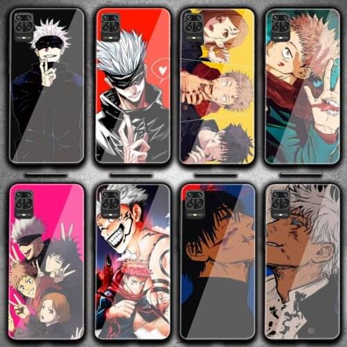 Hot Serial Anime Jujutsu Kaisen Gojo Satoru Phone Case For Redmi 4X 5 5plus 6 6A Note 4 5 6 6pro 7 Xiaomi 6 Note3 Tempered Glass