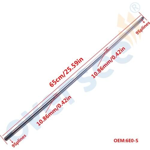 Boat Motor 6E0-45511 Drive Shaft For Yamaha Short Outboard Engine F 4HP 5HP 2/4T 6E0-45511-00