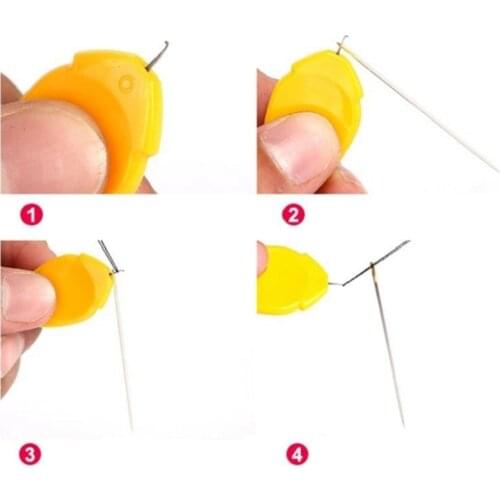 Simple Threader Needle Threading Device, Self Threading Hand Needles - Easy Use & Carry
