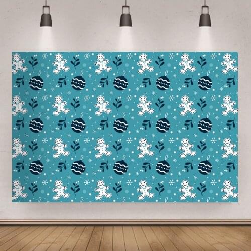 Christmas Tree Snowman Family Background Theme Party Backdrop Baby Shower Poster Home Wall Decoration Vinyl Banner