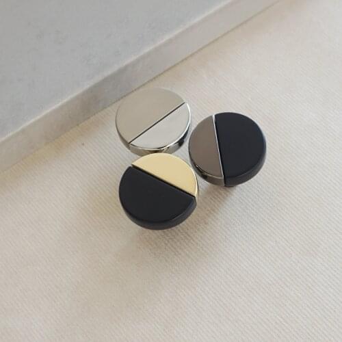 Double-color splice Furniture Knob Black Zinc Alloy Cabinet Dresser Handle Fashionable new style Furniture Kitchen Handle Pulls