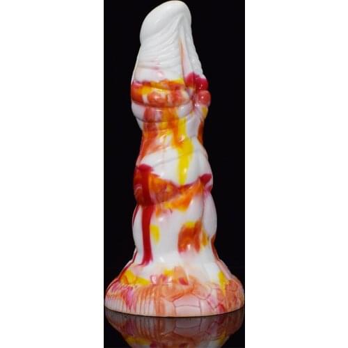 SHET HaeChi erotic design animal dildo with suction cup white and black large butt plug for men Female Masturbator 2021 new