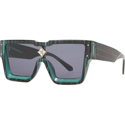 New Oversized Square Sunglasses Vintage Women Men Sun Glasses Black Mirror Big Shades Retro Male Female Oculos Gafas UV400