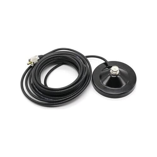Uhf male whip antenna 9cm magnetic mount with 3m cable car mobile radio antenna magnet base mount