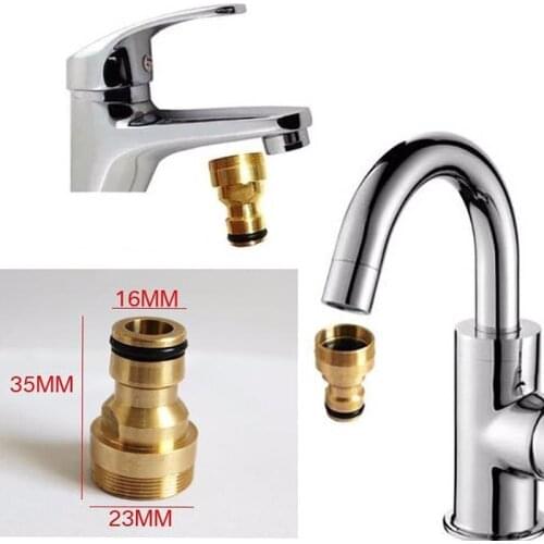 Universal 23 mm Home Male Quick Threaded Tap Connector Adaptor Car Garden Water Hose Pipe Spray Kitchen Bathroom Garden Tools