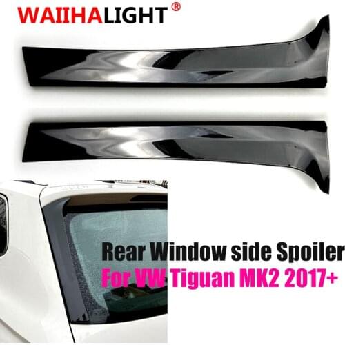 Rear Window Side Spoiler Canard Canards Splitter For VW Tiguan MK1 2007 2008 2009 2010 2011 2012 2013 2014 2015 2016 MK2 2017