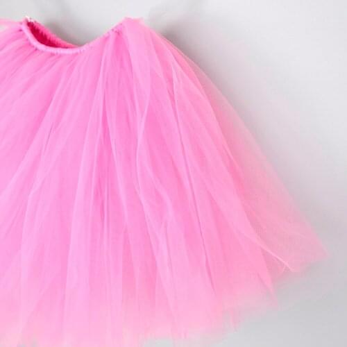 Deep Pink Adult tutu skirt Women Keen Length Fluffy Tulle Tutus Birthday Party Costume Mother and Daughter Photo Prop Skirt