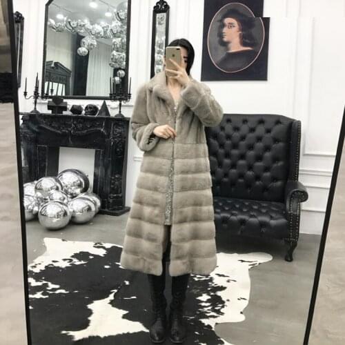 Women Real 200% Winter Warm Jackets and Coats Mink Fur Coat Abrigos Mujer Invierno 2020 YL002 YY822