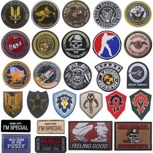 1 Pc 3D Embroidered Armband Badge Special Forces Patch Military Combat Combat Backpack Icon Clothing Decoration Outdoor Supplies