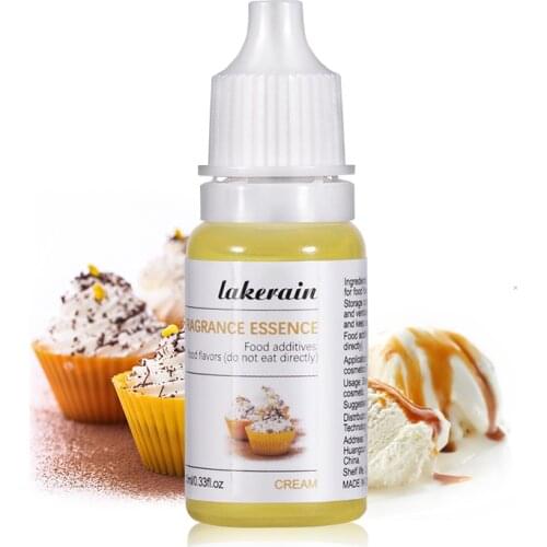 10ml/pc Cream Natural Food Flavor Essence for Handmade Cosmetic Lip Gloss Base Lipgloss DIY Food Grade Fragrance Flavoring Essen