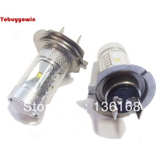 2Pcs H7 30W XB-R5 CREE Chips LED fog light lamp DC12-24V With resistor Canbus