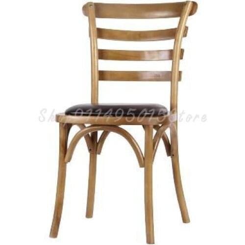 American Retro Solid Wood Chair Nordic Dining Chair Desk Chair Home Simple Hotel Leisure And Old Hotel Chair
