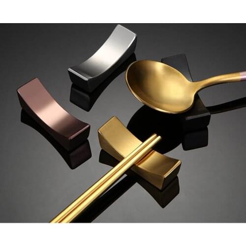 Stainless Steel Arch Bridge Chinese Chopstick Rest Japanese And Korean Food Stick Rest Rack Reusable Spoon Kitchen Tableware