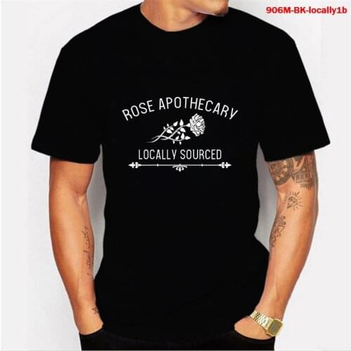 Rose Apothecary Locally Sourced Graphic Mens T-Shirt Women Aesthetic Streetwear Summer Men Dark Heather T Shirt Casual Tee Top