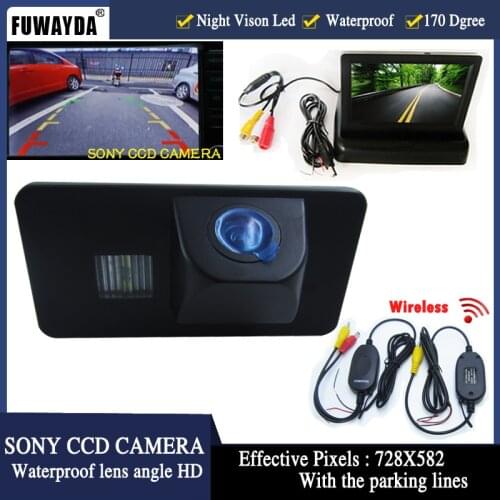 FUWAYDA WIFI sonyCCD Car RearView Reverse BackUp Camera with foldable monitor for BMW E81 E87 E90 E91 E92 E60 E61 E62 E64 X5 X6