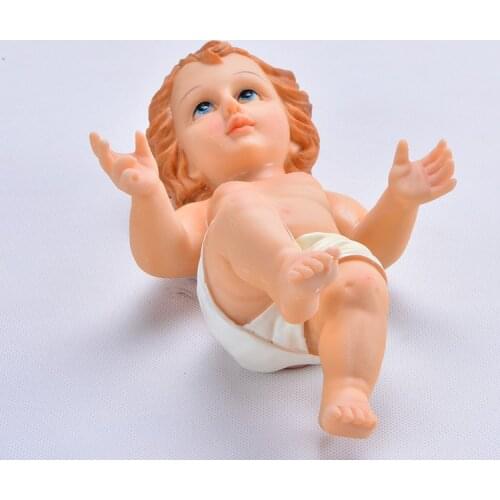 Catholic Gospel Church Supplies Ornament Jesus Jesu Manger Santa Baby Statue Lamb of God Gift Iesus Figures Christ Craft