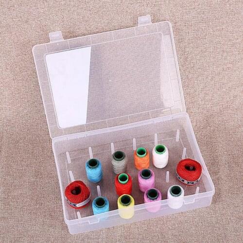 Thread Storage Box 24 Spool Sewing Bobbins Box Reels EMPTY Container Case Holder
