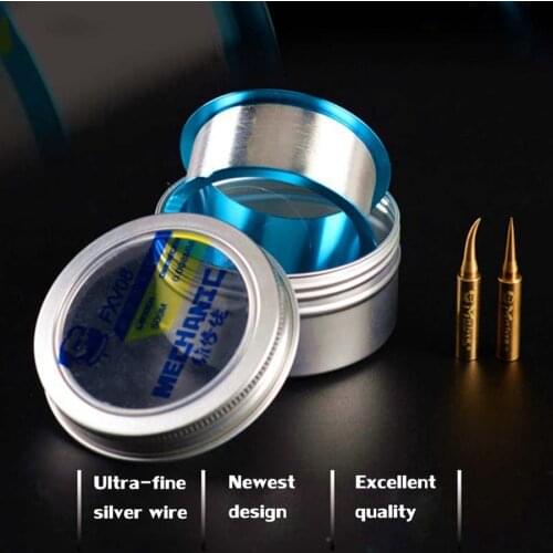 MECHANIC FXV08 Fine silver flying line 0.008mm 500m Silver flying line CPU solder joint for iphone Fingerprint line Maintenance