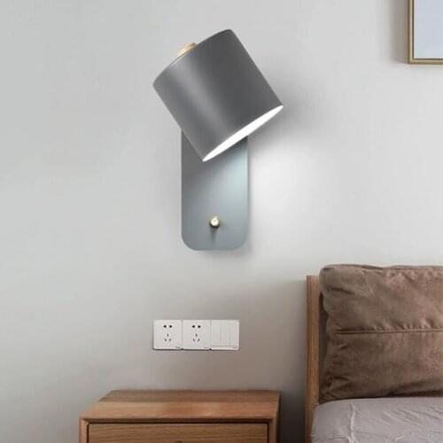 Nordic Simplicity 5W LED Wall lamp Modern Style Folding Rotation Home Hotel Bedroom Bedside Living Room Wall Lamp