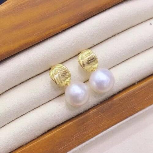 Charm DIY 925 Sterling Silver Earrings Findings Settings Base Mountings Parts Mounts for Coral Pearls Agate Crystal Stones Beads