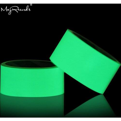 One Roll 5cm*3M / 10cm*3M Luminous Tape Self-adhesive Glow In The Dark Safety Stage Home Decorations Warning Tape