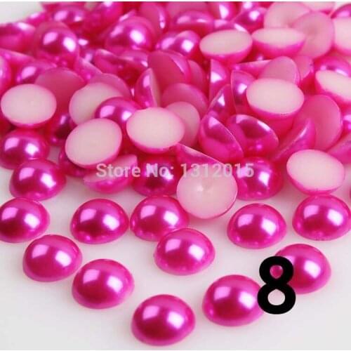 12 colors Half Round Pearl beads Beads Flatback Cabochon Scrapbooking Craft For Diy 10000pcs 2mm BMZZ02m