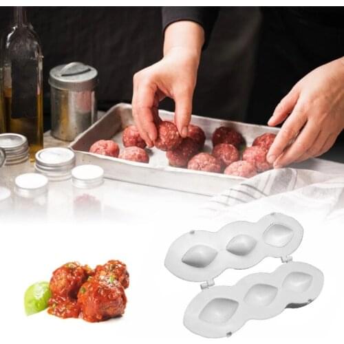 Meatball Maker Manual Kibbeh Meatloaf Mold Maker Stuffed Meatball Apparatus Minced Meat Processor Roll Cake Dessert Decor