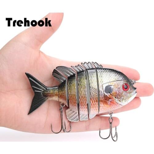 TREHOOK 9.5cm 36g Artificial Big Hard Lure Fishing Lure Jointed Bait Swimbait Crankbaits Fishing Tackle Sea Lures Wobblers Pike