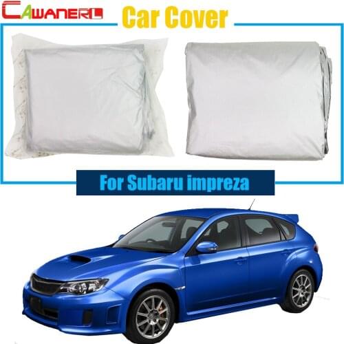 Cawanerl Outdoor Car Cover UV Anti Sun Rain Snow Resistant Protection Cover Dustproof For Subaru impreza