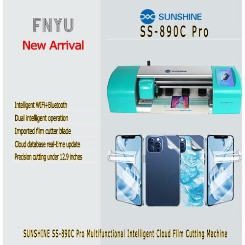Film Cutting Machine SUNSHINE SS-890C Pro Cloud database Intelligent WIFi+Bluetooth Smart phone Hydrogel film cutting tool