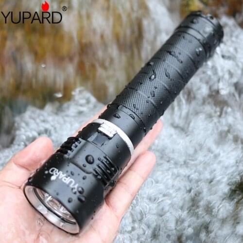 YUPARD Waterproof Underwater diving diver 3*XM-L2 LED Flashlight Torch Lamp Ligh super T6 diver 30m outdoor sport camp fishing