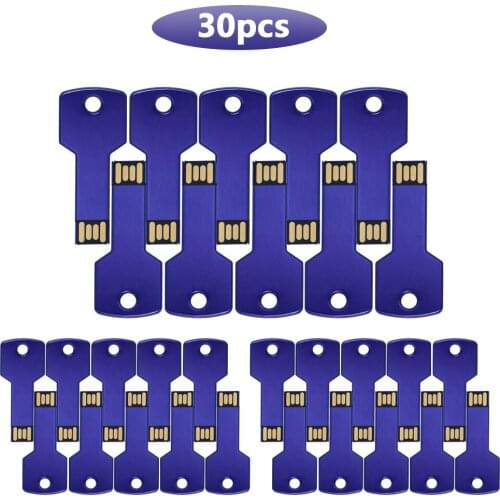 Bulk 30pcs free logo real capacity USB Flash Drive Waterproof 8GB 16GB 32GB 64GB Pen drive metal Waterproof USB 2.0 Memory Stick