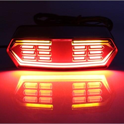 For Honda Grom MSX125 CTX700N CTX700 CBR650F Motorcycle Brake Stop Running Light Scooter Rear Tail Lamp LED Turn Signal Flashers