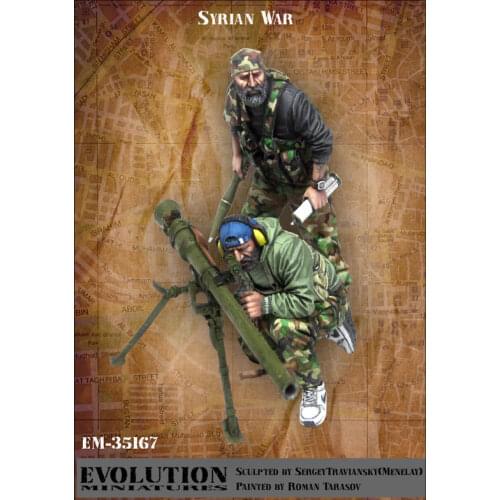 1/35, Syrian war, Resin Model Soldier GK, Military theme, Unassembled and unpainted kit