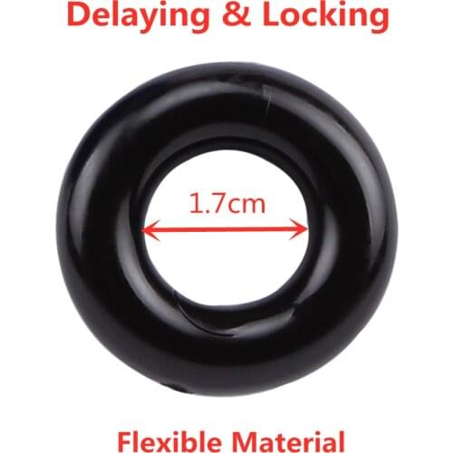 1pc Training Cock Rings Dildo Sleeve Penis Ring Adult Sex Toys For Man Male Lasting Delaying Locking Ejaculation Exercise