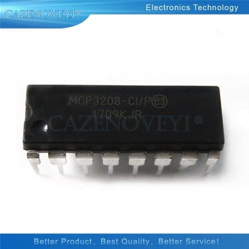 1pcs/lot MCP3208-CI/P MCP3208 DIP-16 In Stock