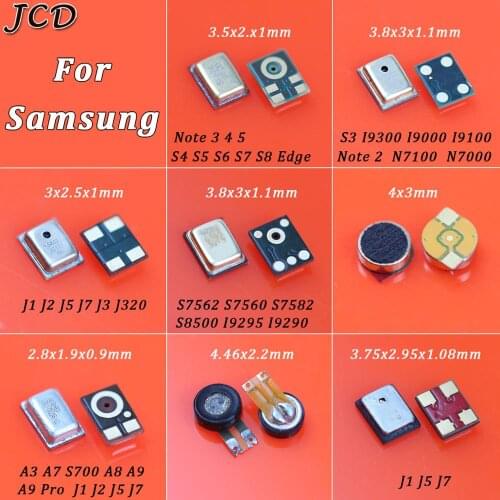 JCD 2PCS Microphone Inner MIC Receiver Speaker For Samsung S3 S4 S5 S6 S7 S8 Edge Plus Note 3 4 5 A3 A7 A8 A9 J1 J2 J5 J7